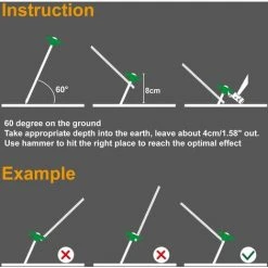 Ensemble Vert De 10 Piquets De Tente Robustes, Ancres Dures, 25 Cm, Enjeux De Terrain, Accessoires De Camping, Acier Galvanisé 56Vingt 10 Ensemble Vert De 10 Piquets De Tente Robustes, Ancres Dures, 25 Cm, Enjeux De Terrain, Accessoires De Camping, Acier Galvanisé 56Vingt -Pergola Soldes 64937579 4