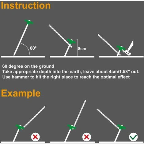 Ensemble Vert De 10 Piquets De Tente Robustes, Ancres Dures, 25 Cm, Enjeux De Terrain, Accessoires De Camping, Acier Galvanisé 56Vingt 6 Ensemble Vert De 10 Piquets De Tente Robustes, Ancres Dures, 25 Cm, Enjeux De Terrain, Accessoires De Camping, Acier Galvanisé 56Vingt – Image 4