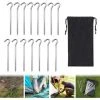 Piquets De Tente, 15 Pièces Piquets De Fixation Sol, Piquets De Tente Camping, Sardines Piquet, Pour Tente De Camping Auvent De Camping Clous Pour Jardinage(0.6mm*18cm) 56Vingt -Pergola Soldes 64940519 1