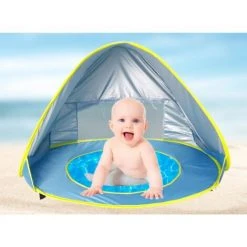 GALOZZOIT Tente De Plage Avec Protection Structure Pop-up Légère, Se Plie Et Se Range Facilement Dans Un Sac. Fournie Avec 4 Fixations Au Sol.——120x80x70cm Maquette Baleine-Bleu 9 GALOZZOIT Tente De Plage Avec Protection Structure Pop-up Légère, Se Plie Et Se Range Facilement Dans Un Sac. Fournie Avec 4 Fixations Au Sol.——120x80x70cm Maquette Baleine-Bleu -Pergola Soldes 64999890 3