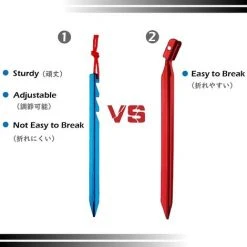 LITZEE Piquets De Tente 10 Pièces Sardines Camping Piquets De Fixation Léger Avec Sac De Rangement Pour Randonnée Voyage En Plein Air Activités Extérieur (Bleu 18cm) 9 LITZEE Piquets De Tente 10 Pièces Sardines Camping Piquets De Fixation Léger Avec Sac De Rangement Pour Randonnée Voyage En Plein Air Activités Extérieur (Bleu 18cm) -Pergola Soldes 65109518 3