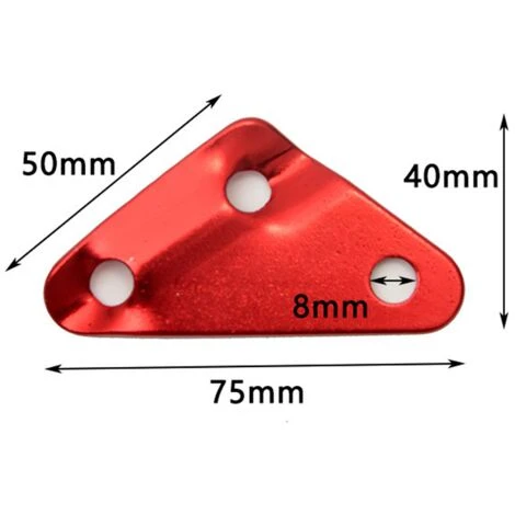 PERLE RARE Tendeur De Corde Tendeur Camping En Alliage D'Aluminium Crochet Ajusteur De Corde Durable Antidérapant Pour Tente Bâche Randonnée Camping,Rouge (Forme Triangle) - 12 Pièces 4 PERLE RARE Tendeur De Corde Tendeur Camping En Alliage D'Aluminium Crochet Ajusteur De Corde Durable Antidérapant Pour Tente Bâche Randonnée Camping,Rouge (Forme Triangle) - 12 Pièces – Image 2