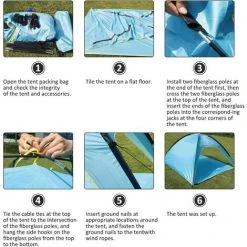 PERLE RARE Tente De Plage, Grande Tente De Plage Pour 3-4 Personnes UPF 50+ Abri De Plage Tente De Camping De Plage Portable Pour Pique-nique En Famille, Pêche, Plage, Jardin Et Activités De Plein Air -Pergola Soldes 65177667 5