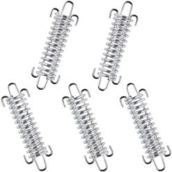 Ressort En Acier Pour Auvent Boucles à Ressort Pour Tente Tendeur De Corde De Tente D'auvent Convient Pour L'escalade De Plage Accessoires De Fixation De Tente De Camping 5 Pièces - DKSFJKL