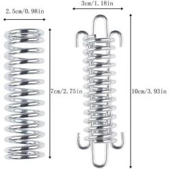 Ressort En Acier Pour Auvent Boucles à Ressort Pour Tente Tendeur De Corde De Tente D'auvent Convient Pour L'escalade De Plage Accessoires De Fixation De Tente De Camping 5 Pièces - DKSFJKL -Pergola Soldes 65207508 3