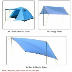 LIFCAUSAL Tente Extérieure Auvent Bâche Poteaux Tente Auvent Support Tiges Fer Auvent Auvent Cadre -Pergola Soldes 65275190 4