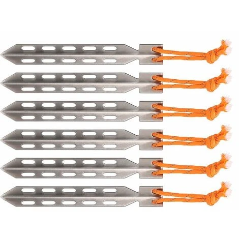Yoouyida Piquets De Tente En Titane En Forme De V, 6 Pieces 7 Yoouyida Piquets De Tente En Titane En Forme De V, 6 Pieces – Image 5