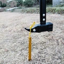 L'FLANEUR Piquets De Tente, Piquets De Tente à Ongles, Piquets De Tente De Camping Extérieur En Aluminium De 10 Pièces Avec Corde Réfléchissante, Idéaux Pour Les Voyages En Camping (18 Cm, Or) ANEUR -Pergola Soldes 65355839 5