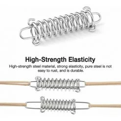 L'FLANEUR Tendeur Ressort, 10 Pcs Boucle De Corde De Ressort, Boucles à Ressort De Tente, Ressort Absorbeur, Ressort De Tension Pour Voile DOmbrage, Bache, Tente, Grille Métallique ANEUR -Pergola Soldes 65356765 4