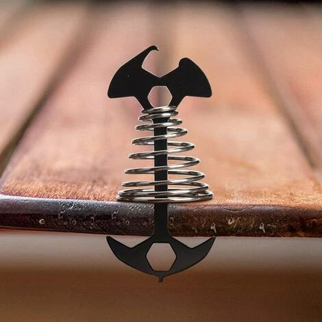 L'FLANEUR 10pcs Tendeurs De Corde De Tente En Alliage D'aluminium Réglable, Piquets D'ancrage En Forme De Poisson Avec Mousqueton Pour Tente De Camping Avec Boucle à Ressort, Boucle De Corde à Vent Noir ANEUR 5 L'FLANEUR 10pcs Tendeurs De Corde De Tente En Alliage D'aluminium Réglable, Piquets D'ancrage En Forme De Poisson Avec Mousqueton Pour Tente De Camping Avec Boucle à Ressort, Boucle De Corde à Vent Noir ANEUR – Image 3