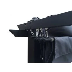 CONCEPT-USINE Tonnelle Autoportante 3x3m, Structure Alu Toile Grise REGIA - Gris -Pergola Soldes 6537514 5