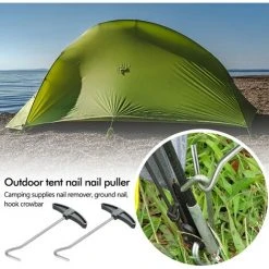 ENLENK 2Pcs Extracteur De Piquets Extracteurs De Piquets De Tente Crochet De Sol Pour Piquet Extracteur De Cheville Extracteur De Crochet Pour Un Retrait Facile Des Piquets -Pergola Soldes 65440909 3