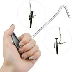 ENLENK 2Pcs Extracteur De Piquets Extracteurs De Piquets De Tente Crochet De Sol Pour Piquet Extracteur De Cheville Extracteur De Crochet Pour Un Retrait Facile Des Piquets -Pergola Soldes 65440909 5