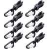 OSQI 8 Pièces Clip De Tente Clip De Bâche En Plastique Clips De Clip De Tente Pour Camping En Plein Air (Noir) -Pergola Soldes 65500830 1