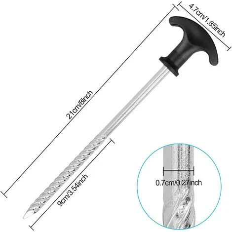 OSQI Piquets De Camping Antirouille, Piquets à Vis De Camping, Piquets De Sol Dur Et D'auvent, Pour Tente De Bivouac, Pour Jardin, Camping, Voyage, Extérieur 6 OSQI Piquets De Camping Antirouille, Piquets à Vis De Camping, Piquets De Sol Dur Et D'auvent, Pour Tente De Bivouac, Pour Jardin, Camping, Voyage, Extérieur – Image 4