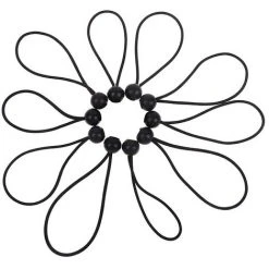 FUIENKO Accessoires De Tente De Randonnée, Corde élastique, Boule, Corde élastique, Corde élastique, Bache D'arrimage, Sangle De Camping Noire, 10 Pièces/ensemble -Pergola Soldes 65521117 3