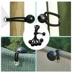 YOOUYIDA 10 Ensembles De Kits De Clips De Bâche, Clip De Verrouillage Robuste, Clip De Tente Avec élastique Sphérique, Couverture En Toile, Auvent, Auvent, Camping En Plein Air. -Pergola Soldes 65678034 2
