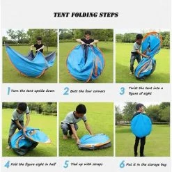 YIDOMDE Tente Instantanée,Dôme Tente Étanche, 2-3 Personnes Tente De Plage Pop Up, Tente De Camping Anti-UV Étanche Pour La Famille Pour La Randonnée Familiale Et Outdoor -Pergola Soldes 65745056 3