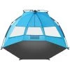 YIDOMDE [Lot De 4] Tente De Plage Pare-soleil Repliable Abris De Plage Protection Solaire UPF 50 Plus UV Parasol Montage Rapide Automatique Pop Up Beach 3 Mesh Fenêtres Autoportrait De Bébé De Plage Instantanée Portative Léger 4.7 Livres,Tent Coins Renfor -Pergola Soldes 65745346 1