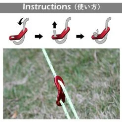 PERLE RARE Nylon Cord Strap Tendeur Cordon Réfléchissant Tente Clous Pour Camping En Plein Air Randonnée Auvents (4 Cordes + 4 Clous) -Pergola Soldes 65797518 4