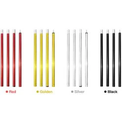 ASUPERMALL Poteaux De Bâche Pliables Poteaux De Tente De Camping Réglables Pour Auvents De Bâche Auvent Abri Anti-pluie, Or -Pergola Soldes 65918526 5