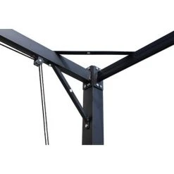 CONCEPT-USINE Tonnelle Autoportante 3x4m Avec Toile En Polyester Gris TUSA - Gris -Pergola Soldes 6595471 5