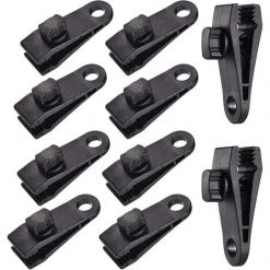 DONTODENT 10 Ensembles Clip De Bâche Pince De Tente Bâche Auvents Clip, Pince De Bâche, Pince De Tente, Pour Tente De Voiture, Bâche, Auvents, Camping