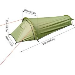 TANCYCO Tente De Camping Extérieure Ultra-légère Tente De Camping Pour Personne Seule Tente De Sac De Couchage Portable -Pergola Soldes 65958055 2