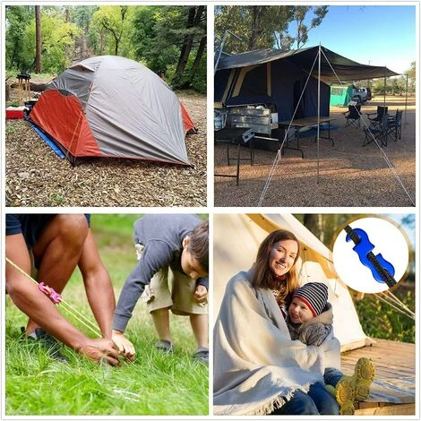 OSQI Lot De 4 Tendeurs Réfléchissants Avec Tendeur De Corde, 4 M, Diamètre : 3 Mm, Résistant Aux Déchirures, Pour Tente Et Voile D'ombrage 5 OSQI Lot De 4 Tendeurs Réfléchissants Avec Tendeur De Corde, 4 M, Diamètre : 3 Mm, Résistant Aux Déchirures, Pour Tente Et Voile D'ombrage – Image 3