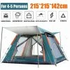 PREMIER Pour 4-5 Personnes Tente De Camping Automatique Portable 215x215cm étanche Résistance UV Abris Soleil Vert -Pergola Soldes 66073885 1