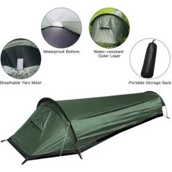 TANCYCO Tente De Randonnée Camping En Plein Air Tente De Sac De Couchage Tente Légère Pour Personne Seule -Pergola Soldes 66083871 4