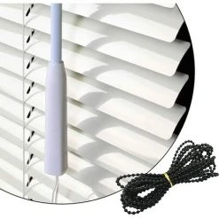 MèREÉTERNEL Chaîne De Perles Aveugles,chaîne Aveugle Verticale,Stores Verticaux Accessoires Perles Chaîne Pour Les Raccords De Réparation De Pièces De Rechange Pour Stores Enrouleurs (Noir) Ternel -Pergola Soldes 66085316 5