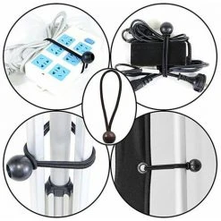 JOORRT Lot De 10 Clips De Bâche Support De Bâche Pour Extérieur Avec Attache En Toile Et Cordon élastique + Mousqueton En Forme De D Pour Bâches, Auvents, Camping, Caravane, Couvertures De Voiture 7 JOORRT Lot De 10 Clips De Bâche Support De Bâche Pour Extérieur Avec Attache En Toile Et Cordon élastique + Mousqueton En Forme De D Pour Bâches, Auvents, Camping, Caravane, Couvertures De Voiture -Pergola Soldes 66165201 2