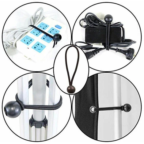 JOORRT Lot De 10 Clips De Bâche Support De Bâche Pour Extérieur Avec Attache En Toile Et Cordon élastique + Mousqueton En Forme De D Pour Bâches, Auvents, Camping, Caravane, Couvertures De Voiture 4 JOORRT Lot De 10 Clips De Bâche Support De Bâche Pour Extérieur Avec Attache En Toile Et Cordon élastique + Mousqueton En Forme De D Pour Bâches, Auvents, Camping, Caravane, Couvertures De Voiture – Image 2