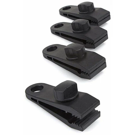 JOORRT Lot De 10 Clips De Bâche Support De Bâche Pour Extérieur Avec Attache En Toile Et Cordon élastique + Mousqueton En Forme De D Pour Bâches, Auvents, Camping, Caravane, Couvertures De Voiture 6 JOORRT Lot De 10 Clips De Bâche Support De Bâche Pour Extérieur Avec Attache En Toile Et Cordon élastique + Mousqueton En Forme De D Pour Bâches, Auvents, Camping, Caravane, Couvertures De Voiture – Image 4