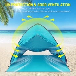 TANCYCO Tente De Plage Automatique Instantanée Pop Up Légère Ombre De Plage Extérieure Abri Soleil Tente Auvent Cabana Avec Sac De Transport -Pergola Soldes 66307405 3
