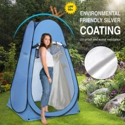 TANCYCO Tente D'abri De Confidentialité Pop Up Portable Camping En Plein Air Plage Douche Instantanée Toilette Tente à Langer Soleil Pluie Abri Avec Fenêtre (S Vert) -Pergola Soldes 66307469 3