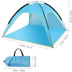 TANCYCO Tente De Plage Légère Pare-soleil Auvent UV Soleil Abri Camping Tente De Pêche -Pergola Soldes 66307482 2