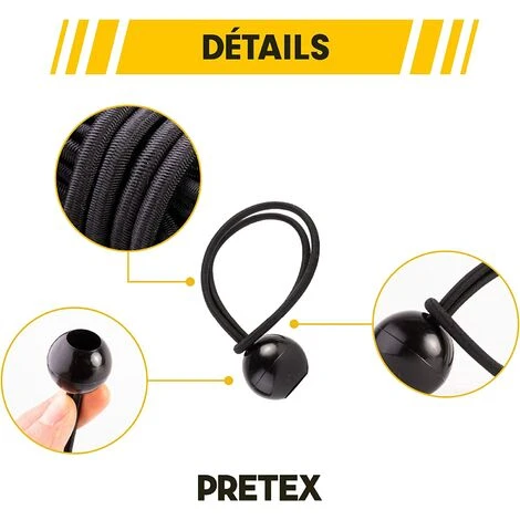 Tendeur élastique En Caoutchouc Avec Crochet En Boule Longueur 20,7 Cm Adélala Lot De 25 4 Tendeur élastique En Caoutchouc Avec Crochet En Boule Longueur 20,7 Cm Adélala Lot De 25 – Image 2