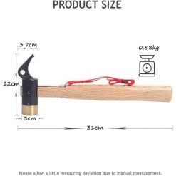 Marteau Multifonction En Acier Pour Tente De Camping Avec Piquet De Tente (30*11cm, Diamètre 30MM)——Adélala 8 Marteau Multifonction En Acier Pour Tente De Camping Avec Piquet De Tente (30*11cm, Diamètre 30MM)——Adélala -Pergola Soldes 66385605 2