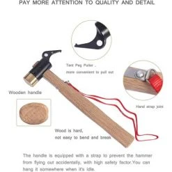 Marteau Multifonction En Acier Pour Tente De Camping Avec Piquet De Tente (30*11cm, Diamètre 30MM)——Adélala 9 Marteau Multifonction En Acier Pour Tente De Camping Avec Piquet De Tente (30*11cm, Diamètre 30MM)——Adélala -Pergola Soldes 66385605 3
