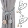 Lot De 2 Embrasses De Rideaux-Embrasse Rideau Tressage Rideaux Boucle Attaches Pour Rideaux-Boucles Pour Rideaux-Accessoires Pour Rideaux Et Stores- Beige + Gris -Adélala 1 Lot De 2 Embrasses De Rideaux-Embrasse Rideau Tressage Rideaux Boucle Attaches Pour Rideaux-Boucles Pour Rideaux-Accessoires Pour Rideaux Et Stores- Beige + Gris -Adélala -Pergola Soldes 66386192 1