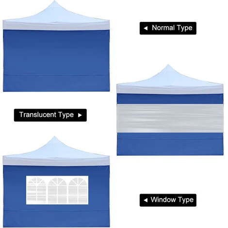 TANCYCO 1pcs Paroi Latérale Pour Auvent Pop-up Auvent étanche à La Pluie Paroi Latérale Auvent Pare-soleil Abri Paroi Latérale (bleu, Normal, 6 M) 4 TANCYCO 1pcs Paroi Latérale Pour Auvent Pop-up Auvent étanche à La Pluie Paroi Latérale Auvent Pare-soleil Abri Paroi Latérale (bleu, Normal, 6 M) – Image 2