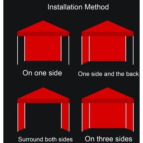 TANCYCO 1pcs Paroi Latérale Pour Auvent Pop-up Auvent étanche à La Pluie Paroi Latérale Auvent Pare-soleil Abri Paroi Latérale (bleu, Normal, 6 M) 7 TANCYCO 1pcs Paroi Latérale Pour Auvent Pop-up Auvent étanche à La Pluie Paroi Latérale Auvent Pare-soleil Abri Paroi Latérale (bleu, Normal, 6 M) – Image 5