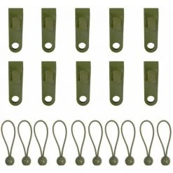 TANCYCO 10pcs Clips De Bâche Clips De Tente Heavy Duty Lock Grip Tent Clamp Vis à Pouce Bungee Cord Clips Pour Camping En Plein Air Bâches Auvents Caravane Auvents Bâches De Voiture Couvertures De Piscine (Vert)