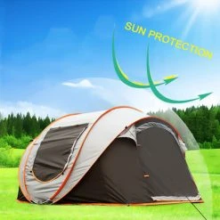 TANCYCO Tente De Configuration Instantanée Automatique Tente De Plage Pliable Pop Up Camping Tente De Randonnée Protection Contre Le Vent Et Le Soleil Tente Respirante (L) -Pergola Soldes 66391393 4