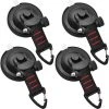 TANCYCO Lot De 4 Crochets De Fixation à Ventouse Pour Auvent De Voiture, Tente De Camping (noir Et Rouge) -Pergola Soldes 66391408 1