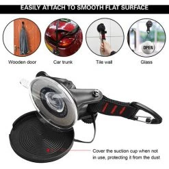 TANCYCO Lot De 4 Crochets De Fixation à Ventouse Pour Auvent De Voiture, Tente De Camping (noir Et Rouge) -Pergola Soldes 66391408 3