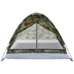 TANCYCO Tente De Camping Pour 2 Personnes Camouflage Portable Extérieur à Une Seule Couche (Camouflage-2 Personnes) -Pergola Soldes 66391448 2