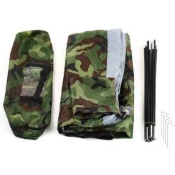 TANCYCO Tente De Camping Pour 2 Personnes Camouflage Portable Extérieur à Une Seule Couche (Camouflage-2 Personnes) -Pergola Soldes 66391448 5
